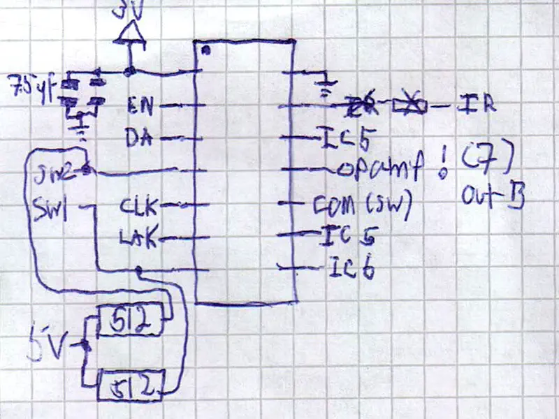 Sketch of the original frekvens circuitry part 2.