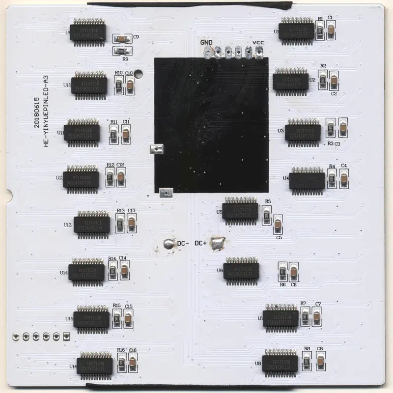 LED Matrix PCB Back