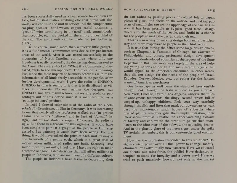 Page 164 and 165 of Papanek 1971